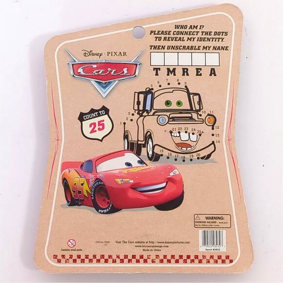 Disney Pixar Cars Lightning McQueen Speed I Am Speed Rectangle Magnet New Sealed - Picture 2 of 2